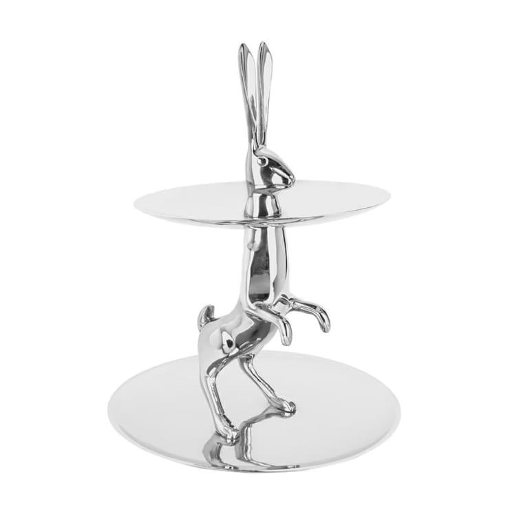 KARE patera / etażerka BUNNY srebrna