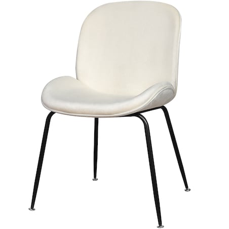 Krzesło tapicerowane welurowe do salonu jadalni beżowe