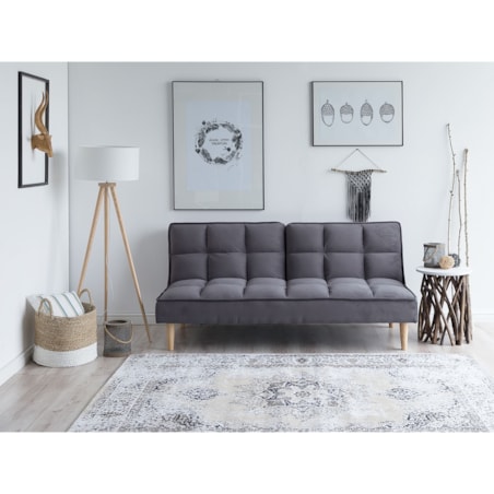 Sofa rozkładana ciemnoszara SILJAN