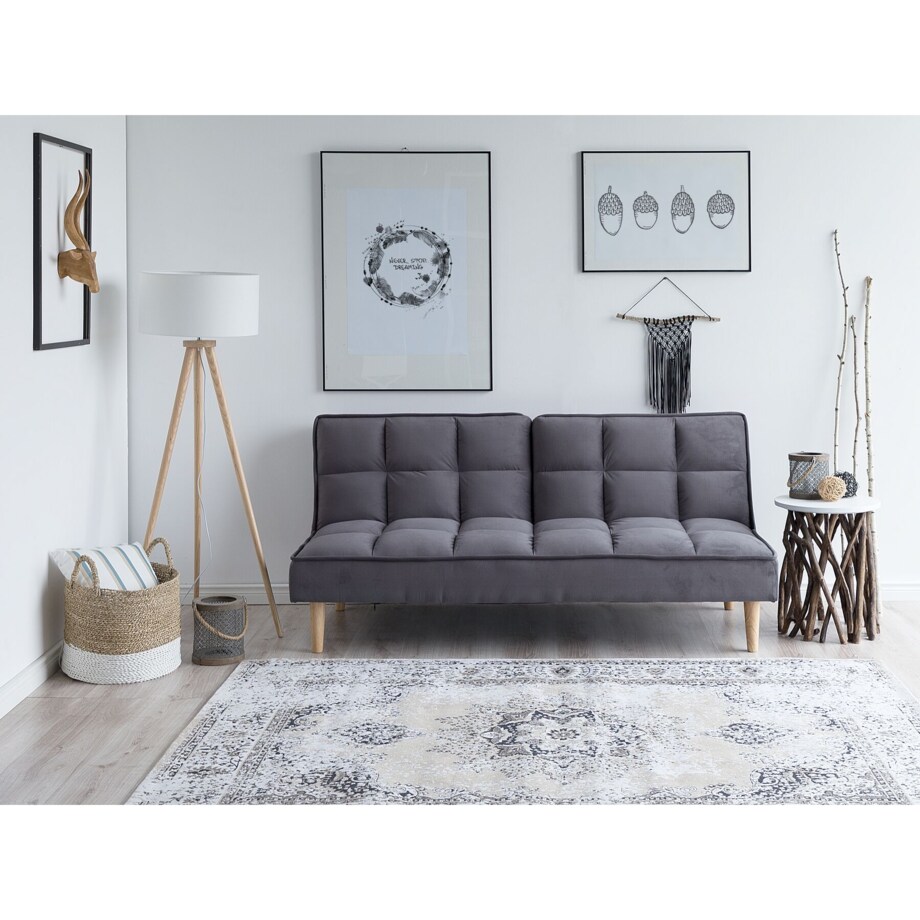 Sofa rozkładana ciemnoszara SILJAN