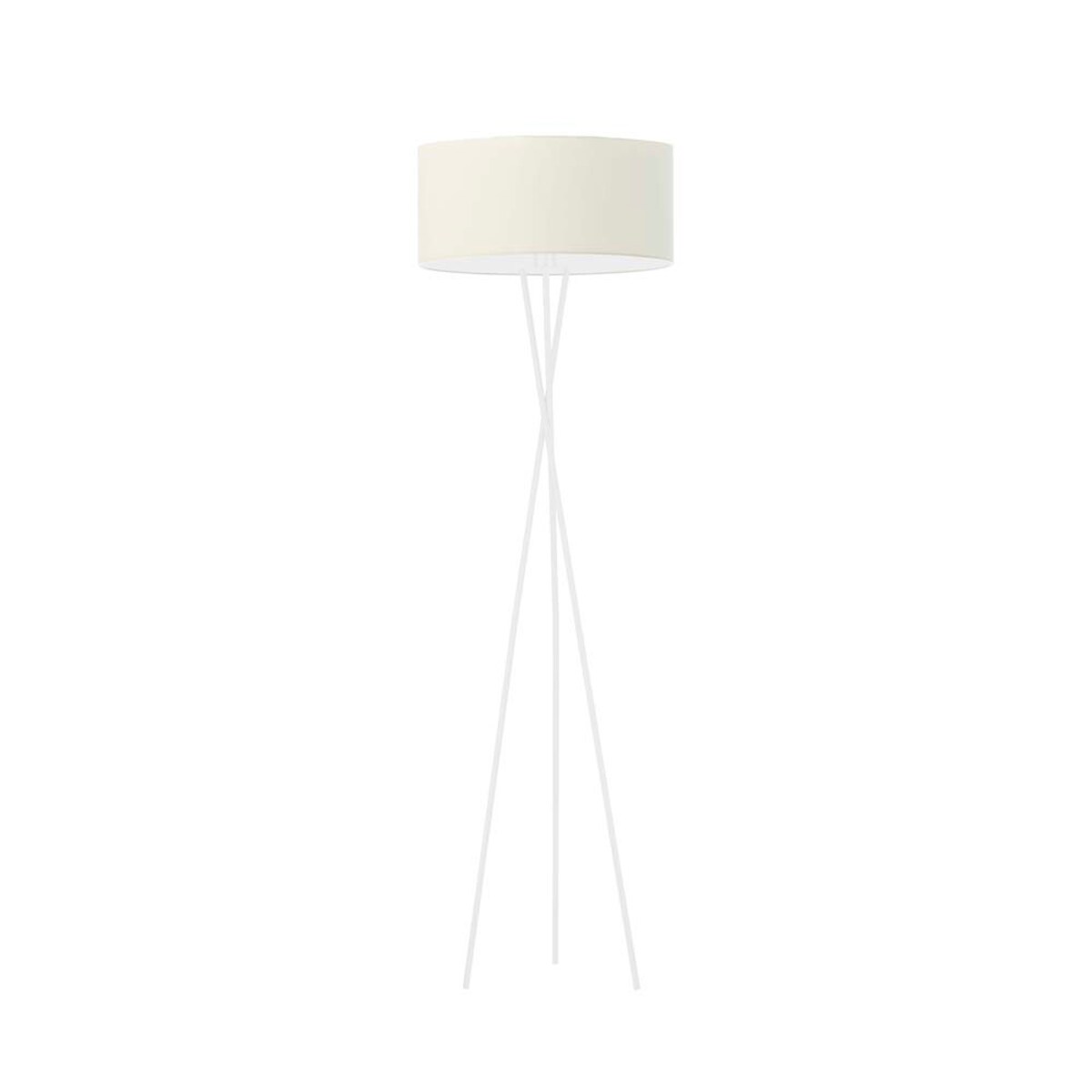 Lampa stojąca podłogowa trójnóg z abażurem walec MORIS