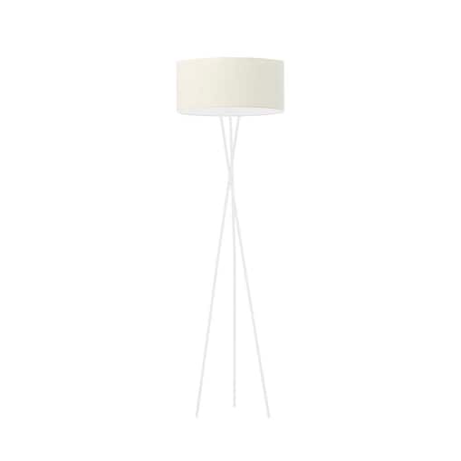 Lampa stojąca podłogowa trójnóg z abażurem walec MORIS