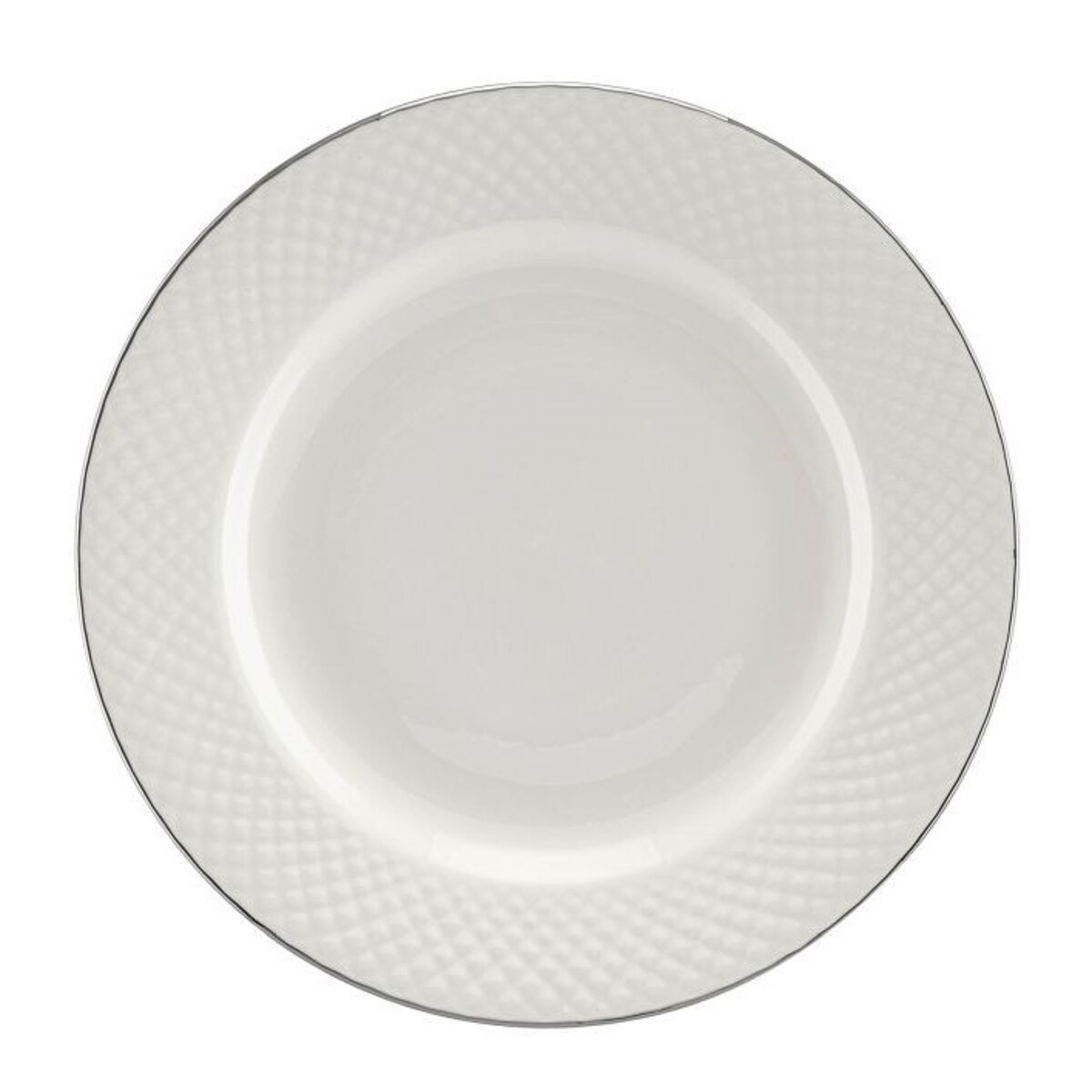 VILLA ITALIA Serwis obiadowy porcelanowy na 6 osób BARI PLATIN