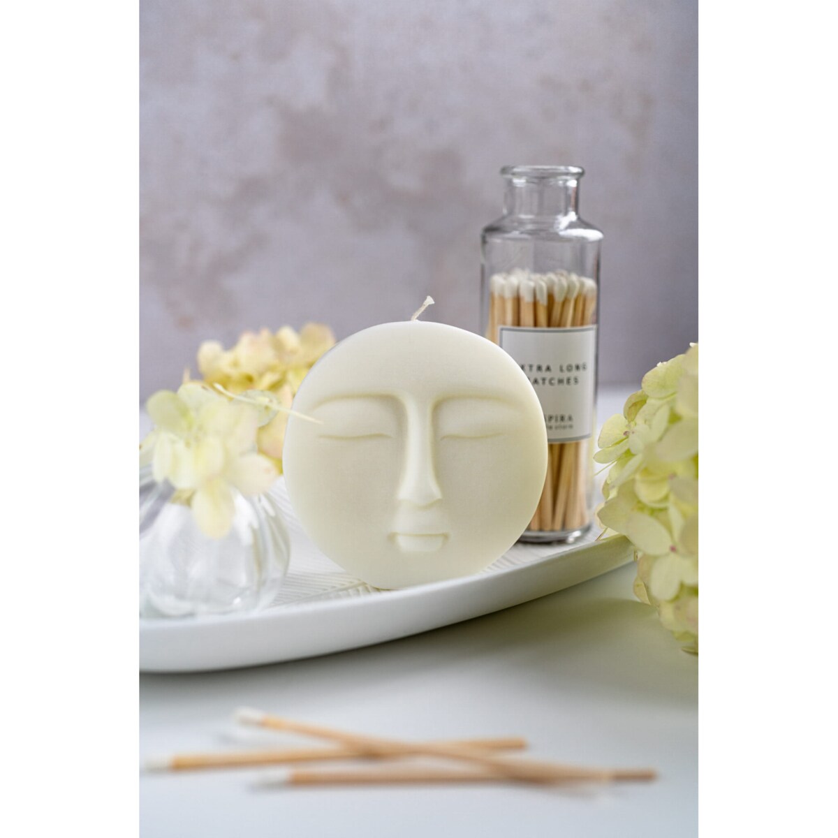 Świeca sojowa księżyc Luna, 180 g, INSPIRA