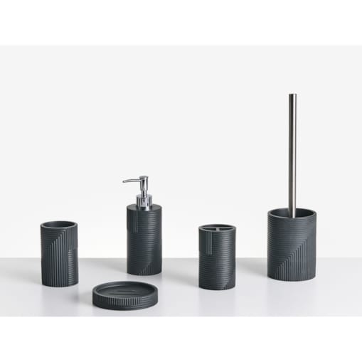 Zestaw akcesoriów łazienkowych 5 elementów SEPAHUA Czarny