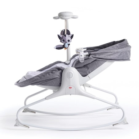 Wielofunkcyjny bujaczek Tiny z budką - Szary