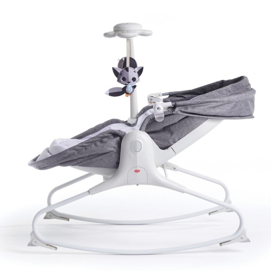 Wielofunkcyjny bujaczek Tiny z budką - Szary