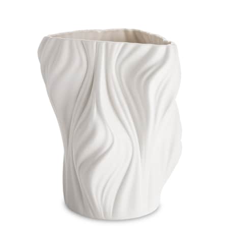 Wazon porcelanowy 20,5x16,5x16,5 cm IRREGULAR biały