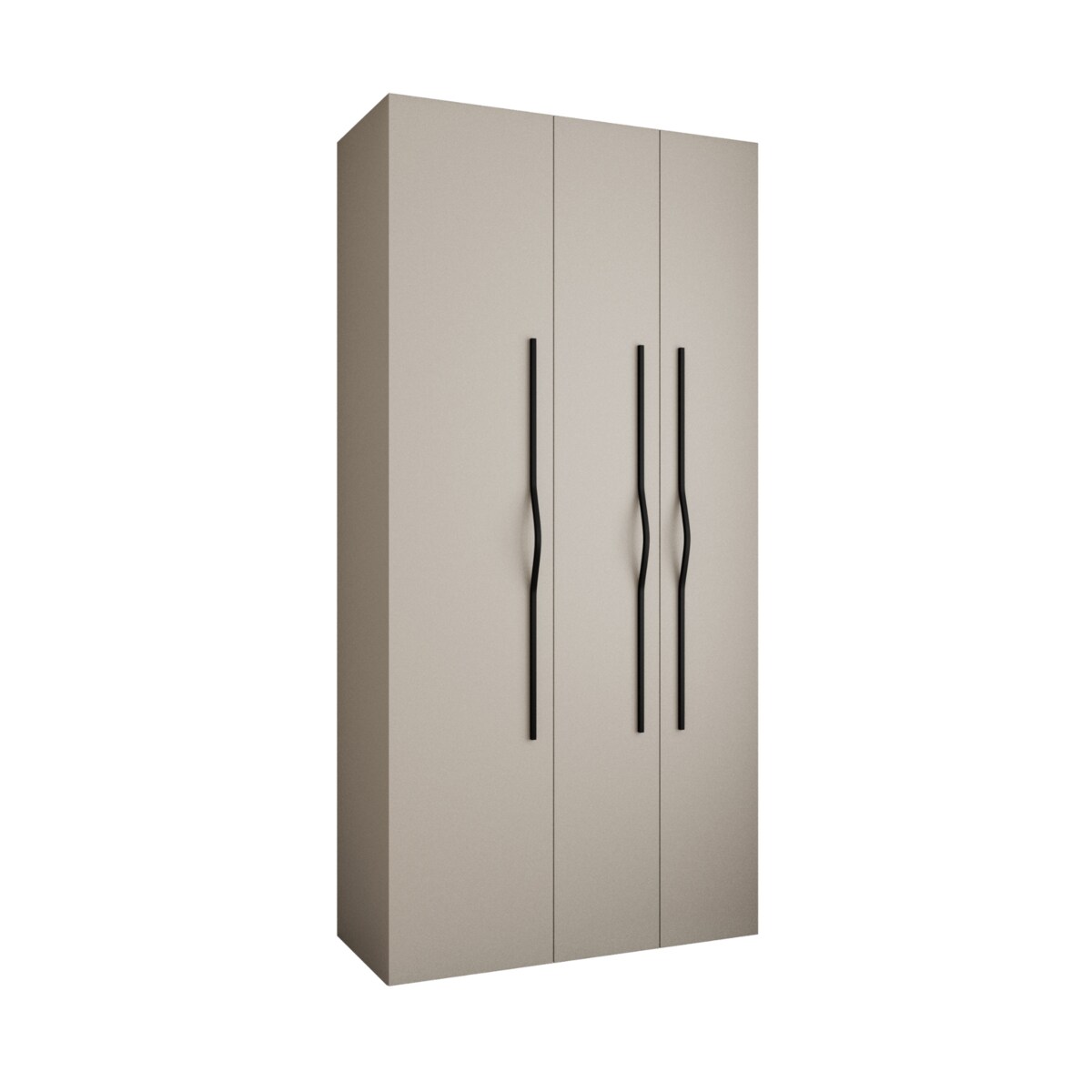 Szafa trzydrzwiowa Como 2 120 gł.40 kaszmir+czarny