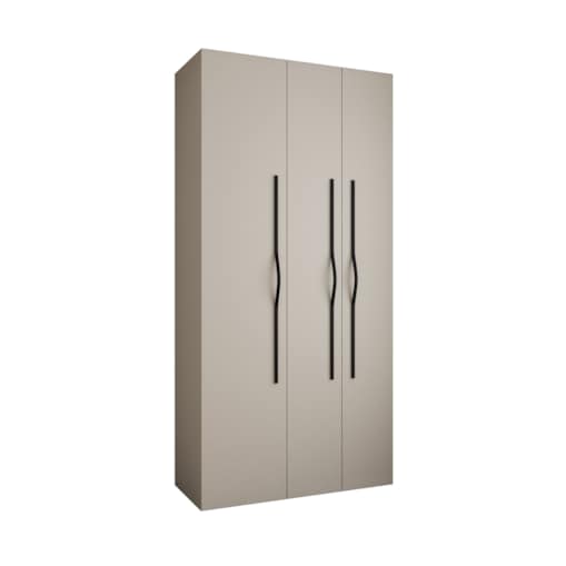 Szafa trzydrzwiowa Como 2 120 gł.40 kaszmir+czarny