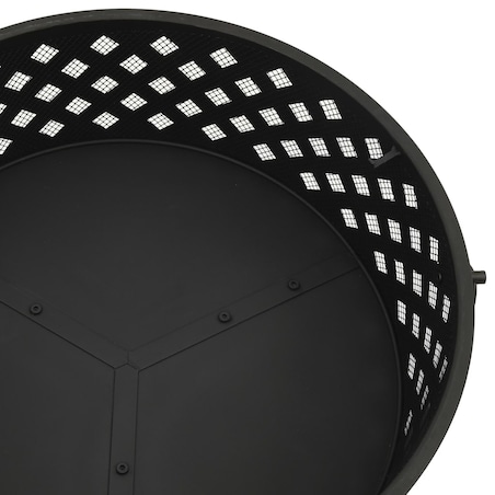 vidaXL Palenisko z pogrzebaczem, 68 cm, XXL, stal