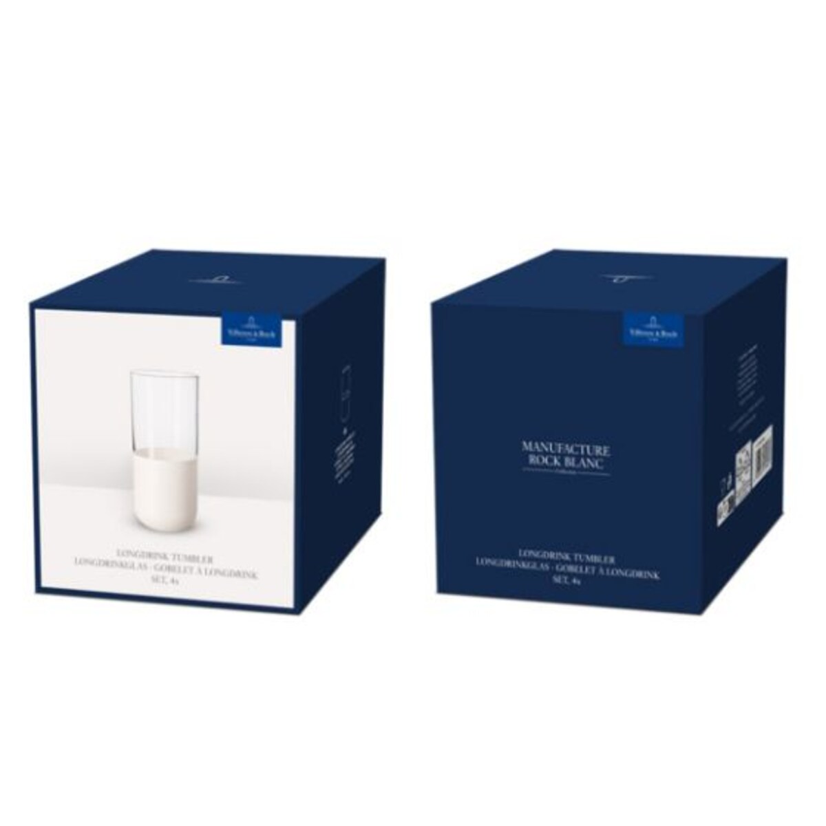 Zestaw 4 wysokich szklanek Manufacture Rock blanc Villeroy & Boch