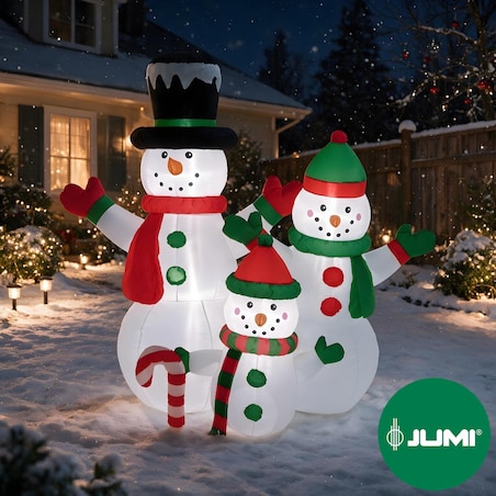 BAŁWAN nadmuchiwany ŚWIECĄCY DUŻY pompowany LED 153 cm dmuchaniec JUMIhome