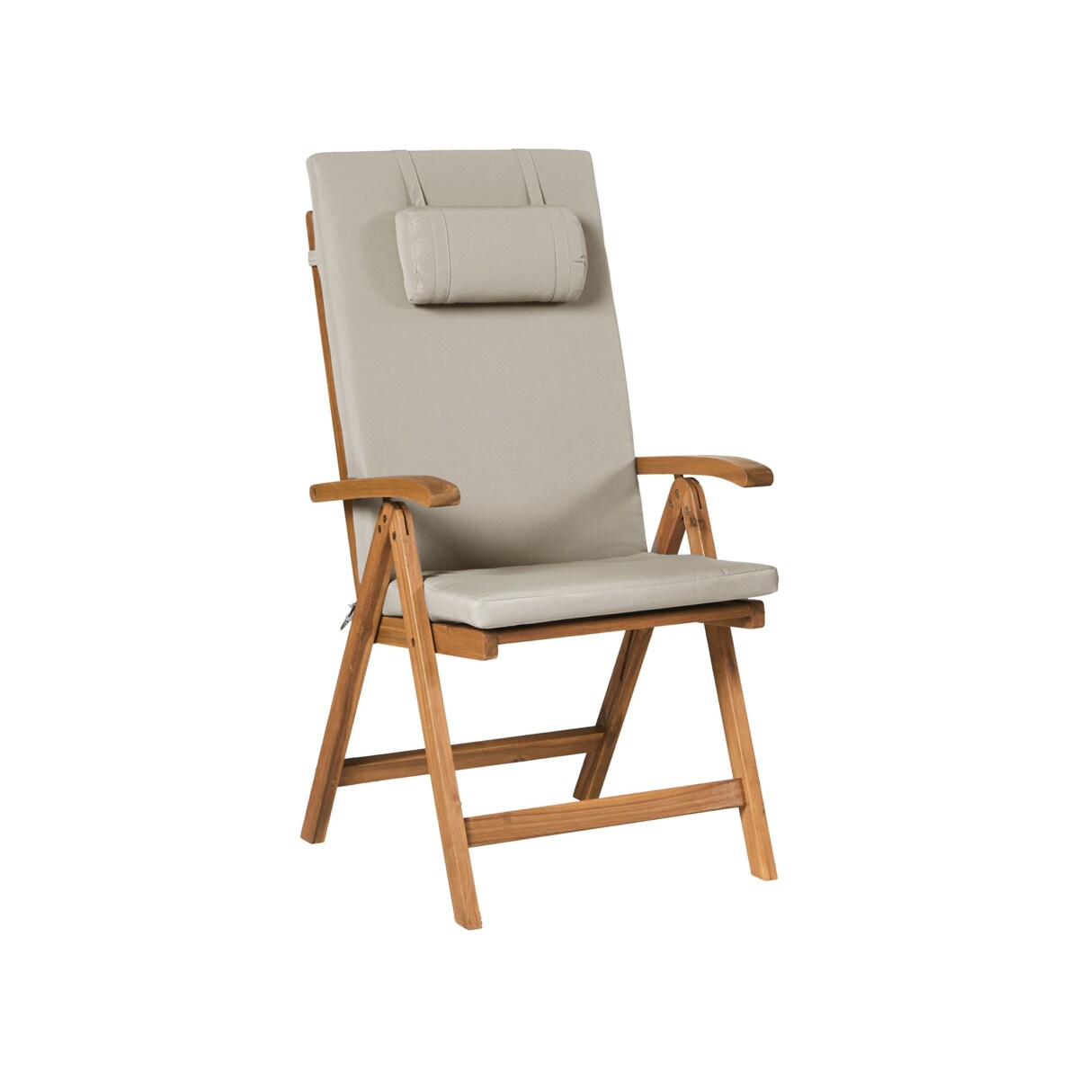 Zestaw mebli balkonowych JAVA PREMIUIM Drewno akacjowe Beżowoszary