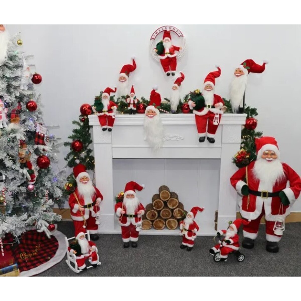 Gwiazdor Mikołaj Krasnal Figurka Świąteczna Xxl