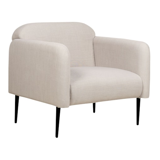 Fotel tapicerowany szarobeżowy STOUBY