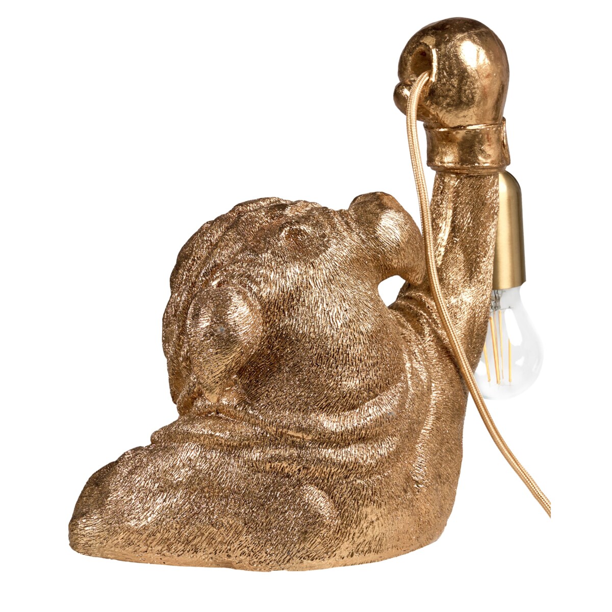 Lampa stołowa Pies MIKE Złoty