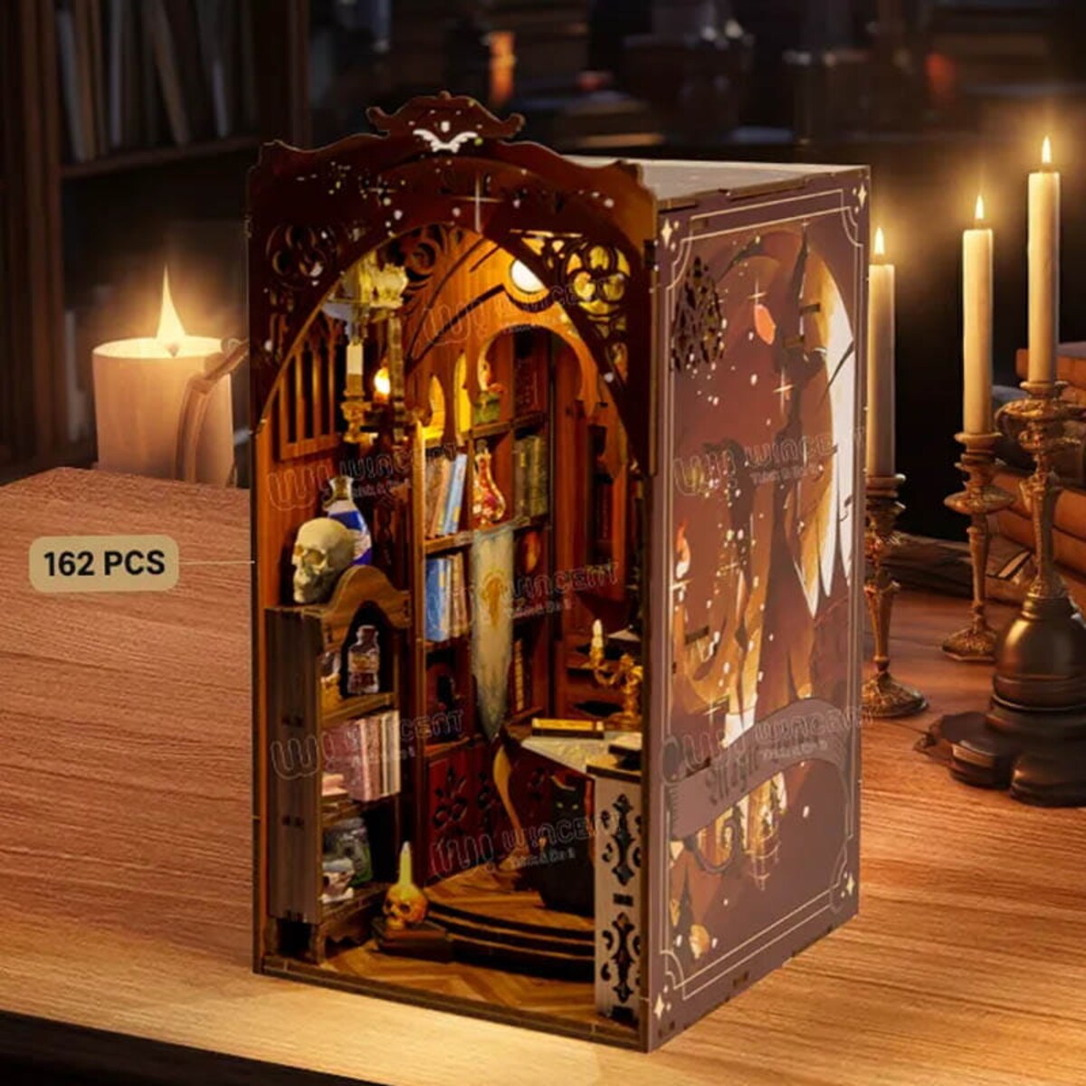 Miniaturowy domek Book Nook - Tajemnicza biblioteka