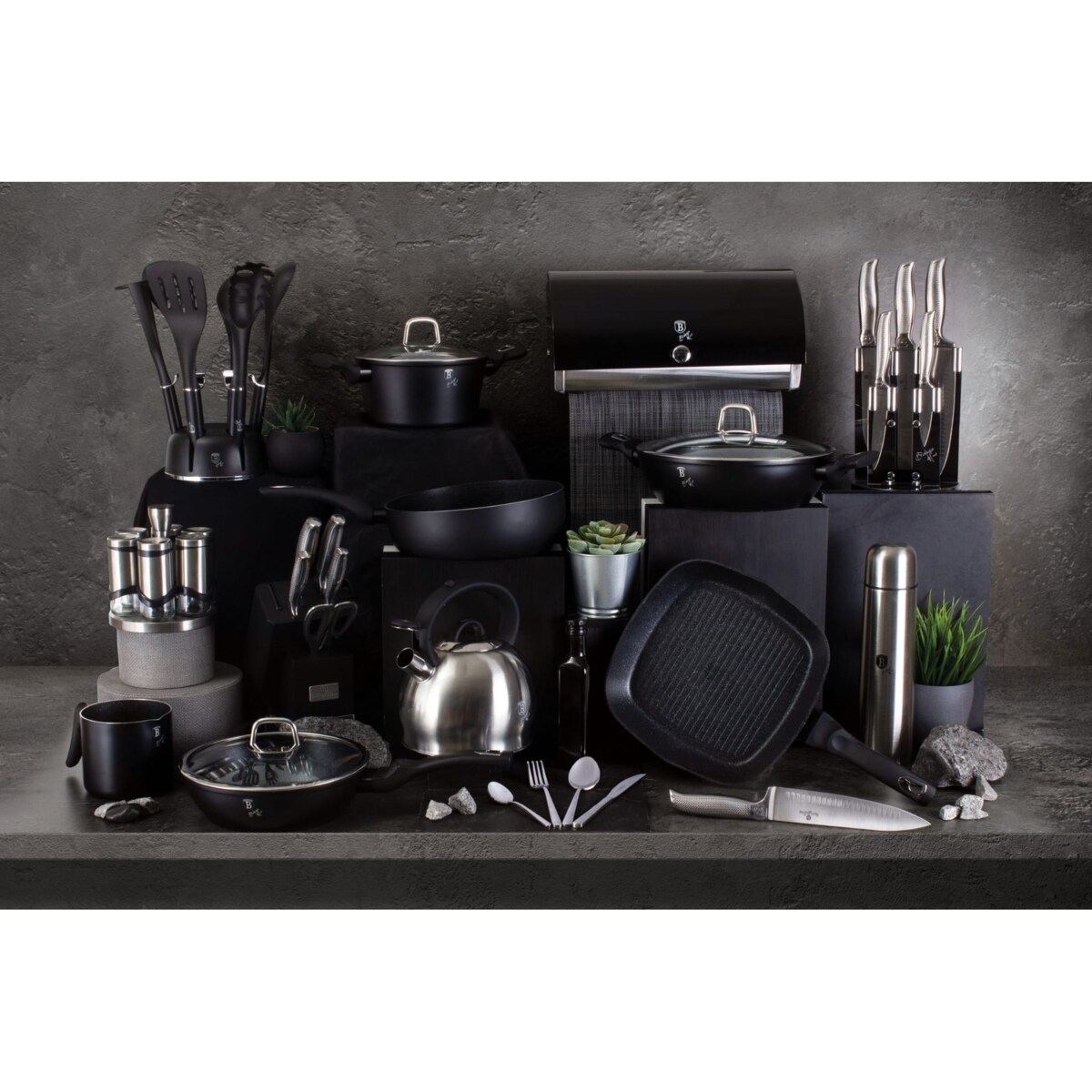 Patelnia do naleśników 25cm BERLINGER HAUS Black Silver