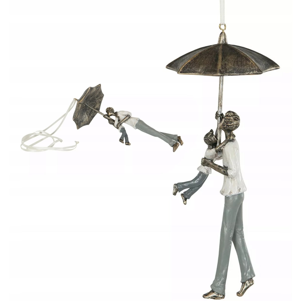 ZAWIESZKA BOMBKA NA DRZEWKO RODZINA TATA DZIECKO parasol 23cm prezent