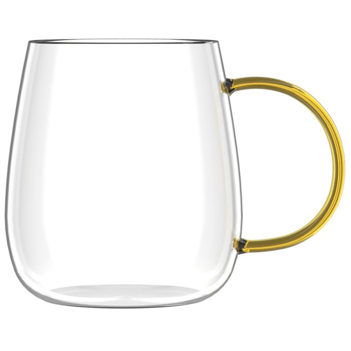 Komplet 2 szklanek z żółtym uchem 400 ml Bolla 1173