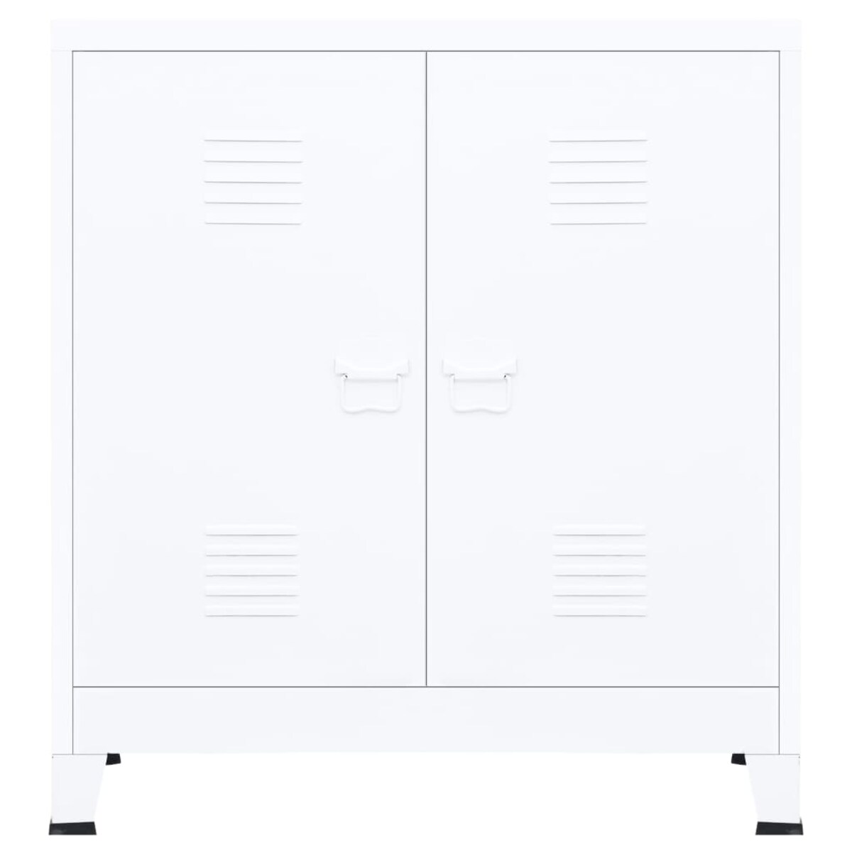 vidaXL Industrialna szafka, biała, 90x40x100 cm, stalowa