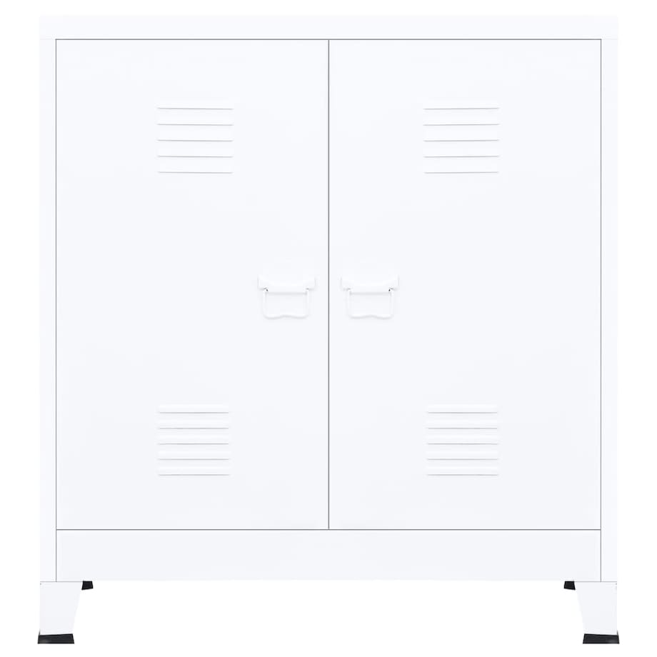 vidaXL Industrialna szafka, biała, 90x40x100 cm, stalowa