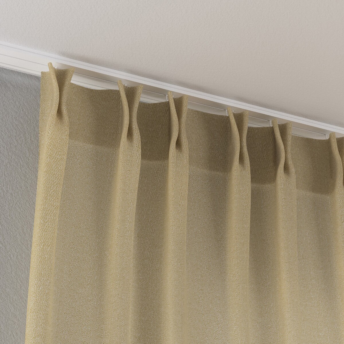Zasłona na haczykach flex podwójnych 130x260 jasny beż