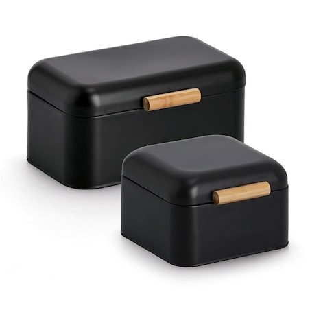 Chlebak metalowy 30,5x20,5x15,2 cm ZEPHIR czarny