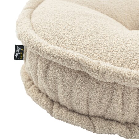 Puf francuski, jasny beż, 50x13cm, Boucle