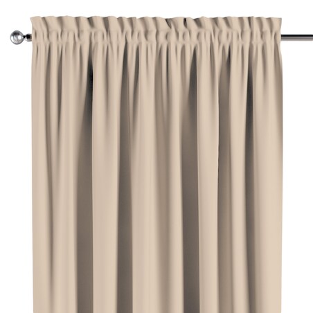Zasłona na kanale z grzywką 1 szt. 130x260 kremowy beż