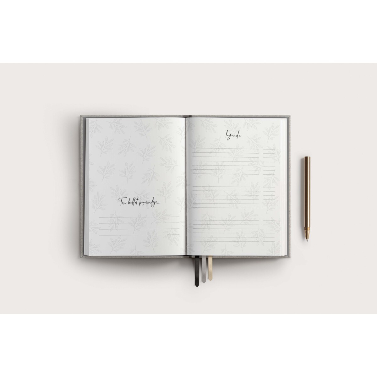 Notes w kropki - Silver Linen