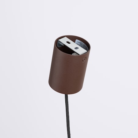 Lampa wisząca OVO 1 brązowa/beżowa filc Gx53
