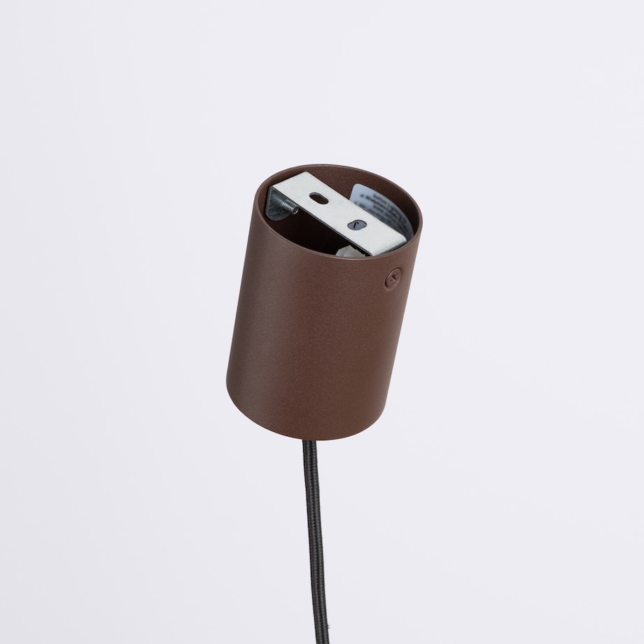 Lampa wisząca OVO 1 brązowa/beżowa filc Gx53