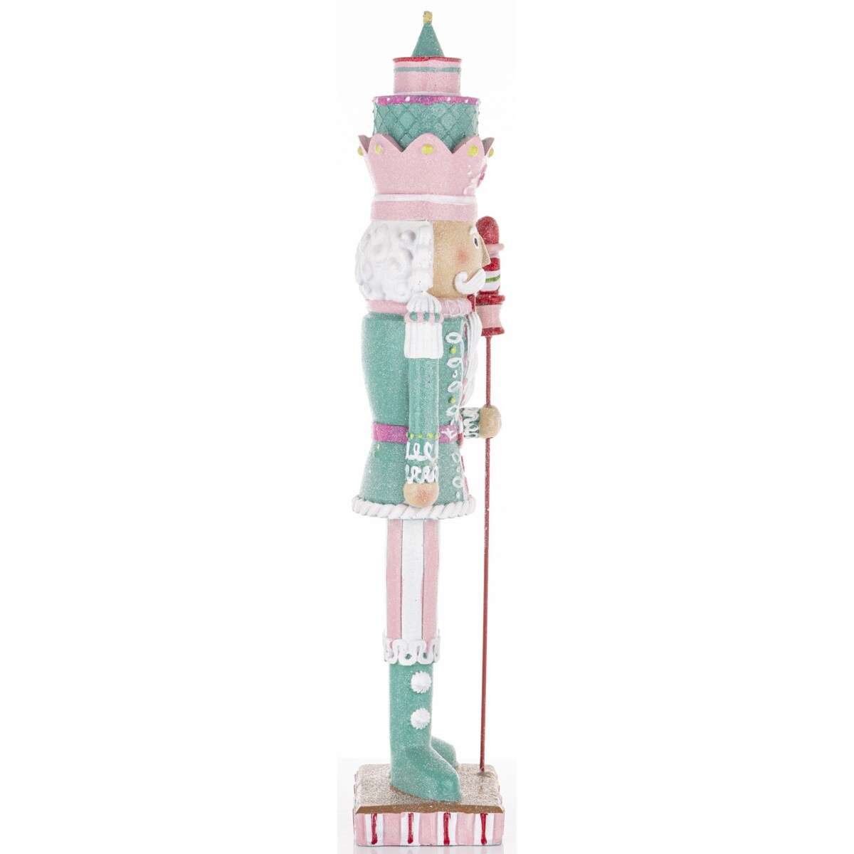 Figurka - Dziadek do orzechów 50x12,5x9 cm mufinkowy z pudełkami