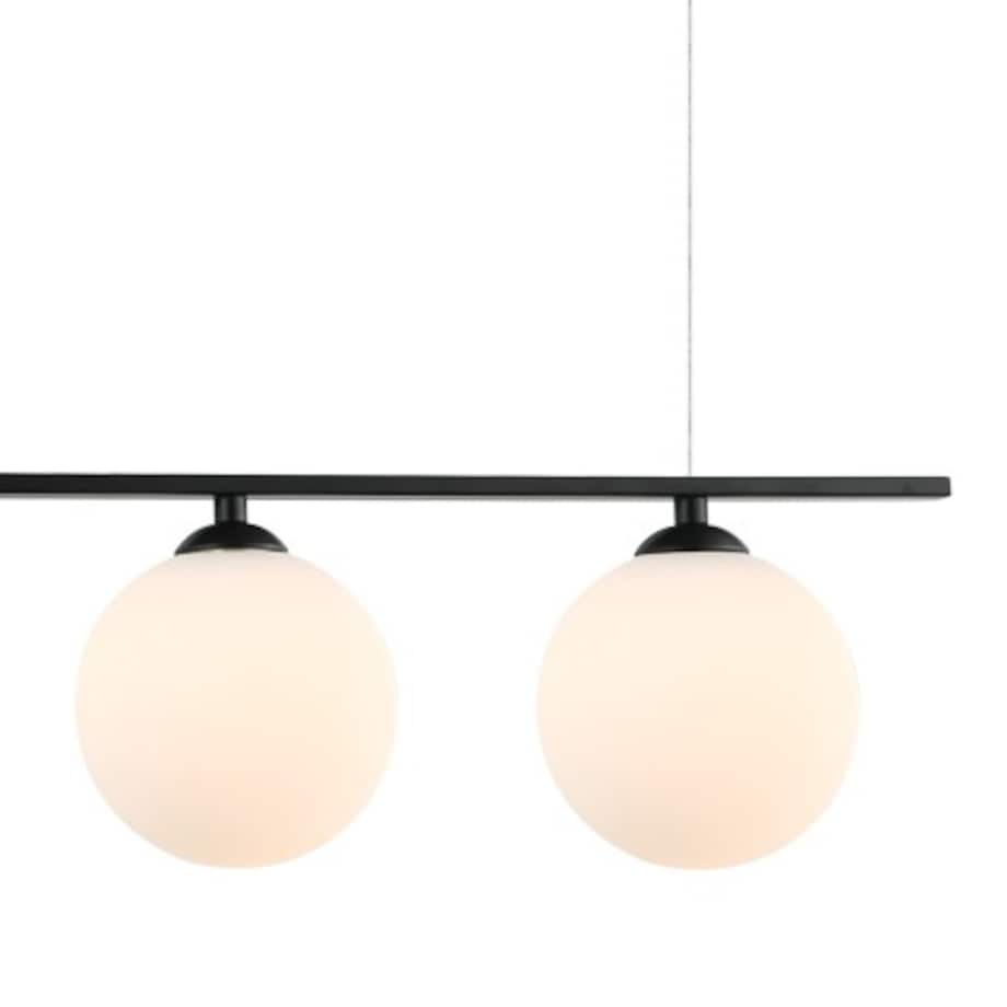 Modernistyczna LAMPA wisząca BARLETTA PND-76540-3-BK Italux szklane kule zwis do salonu czarny