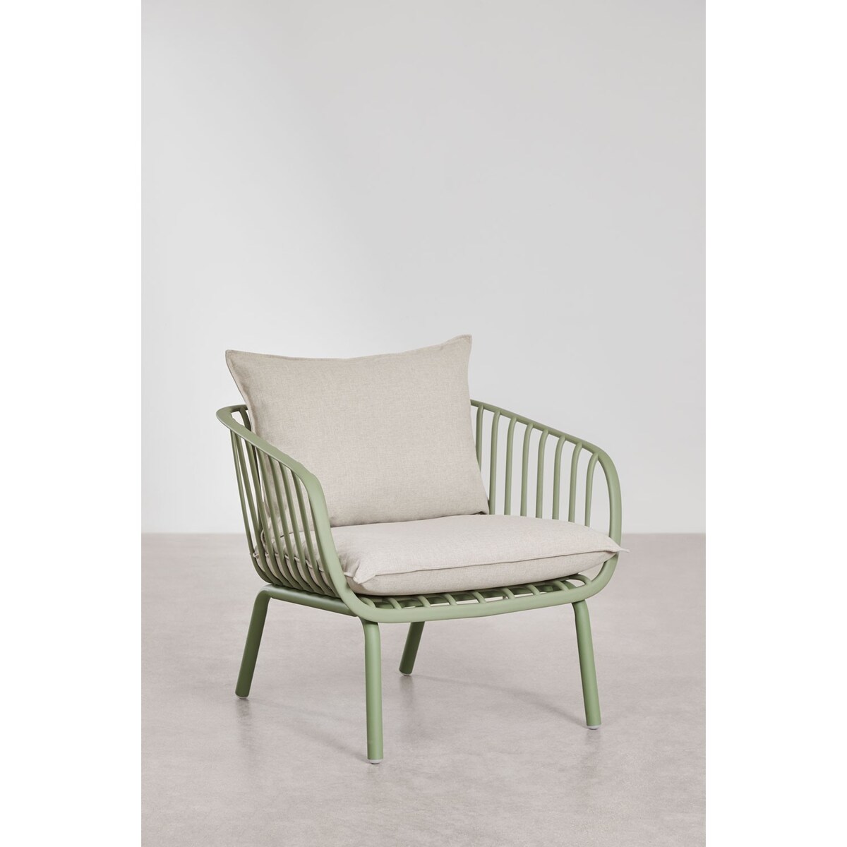 Zestaw ogrodowy: sofa, dwa fotele i dwa stoliko kawowe Aradina mięta