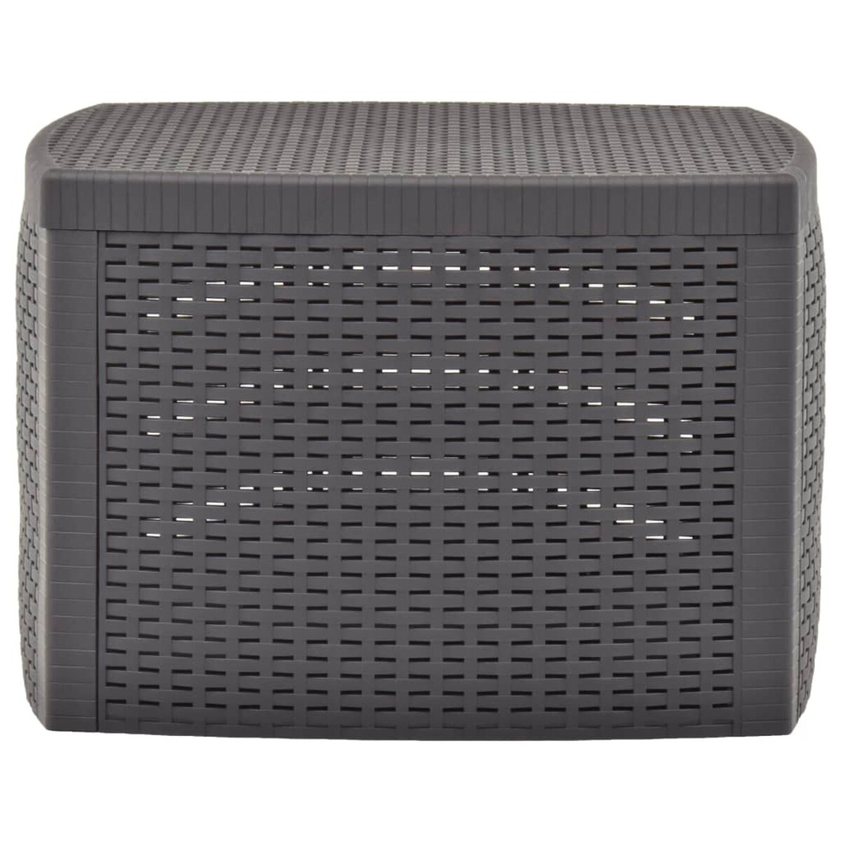 vidaXL Stolik boczny, mokka, 54x54x36,5 cm, plastikowy