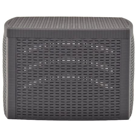 vidaXL Stolik boczny, mokka, 54x54x36,5 cm, plastikowy