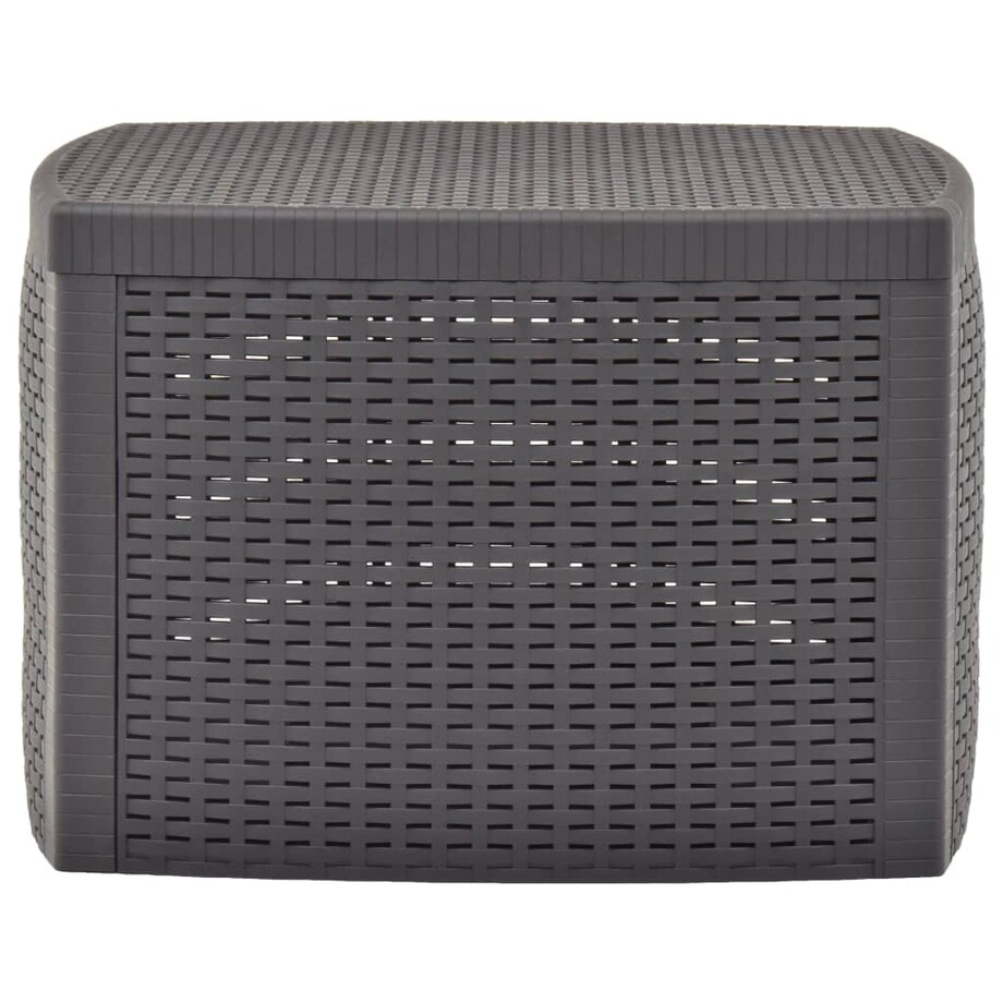 vidaXL Stolik boczny, mokka, 54x54x36,5 cm, plastikowy