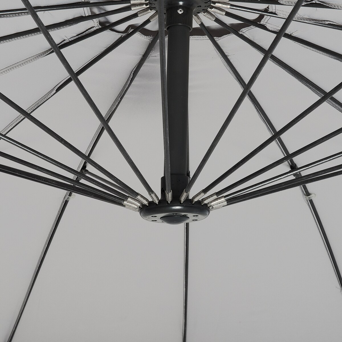 Parasol ogrodowy na wysięgniku 268 cm CALABRIA II Jasnoszary