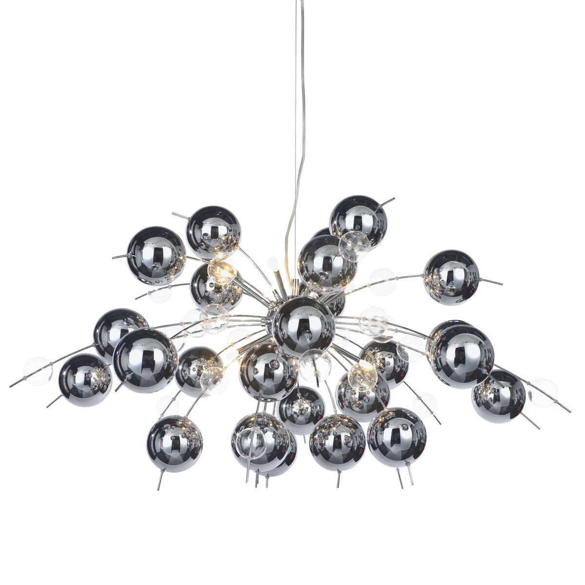 LAMPA wisząca EXPLOSION 7030942 Nave szklana OPRAWA kulki ZWIS bubble bombka chrom