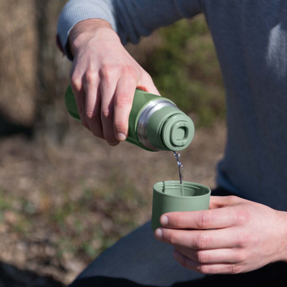 Termos z podwójnymi ściankami zielony 0,50L LEO BergHOFF