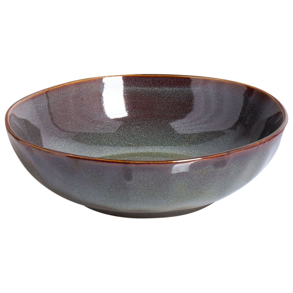 Zestaw 4 głębokich talerzy THYME Kamionka Ciemnozielony