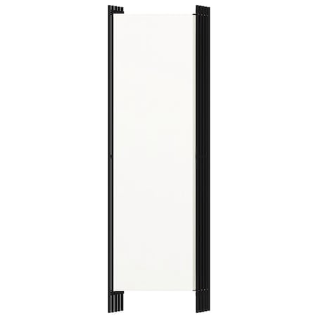 vidaXL Parawan 5-panelowy, biały, 250 x 180 cm
