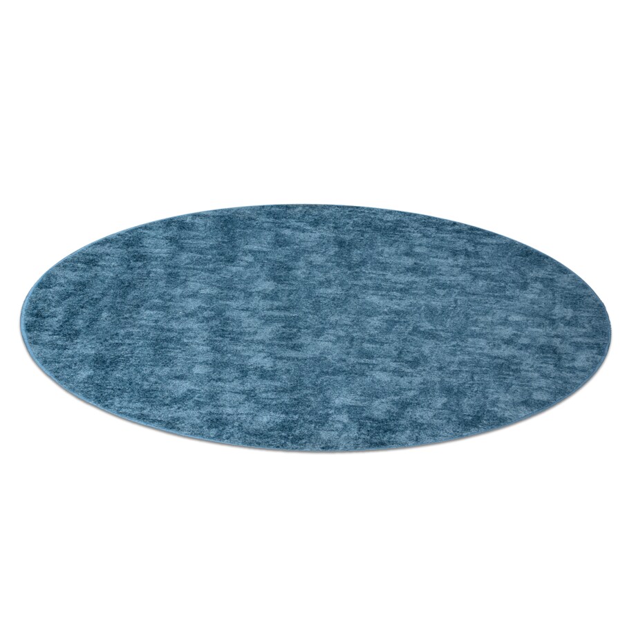 DYWAN koło POZZOLANA niebieski koło 100 cm