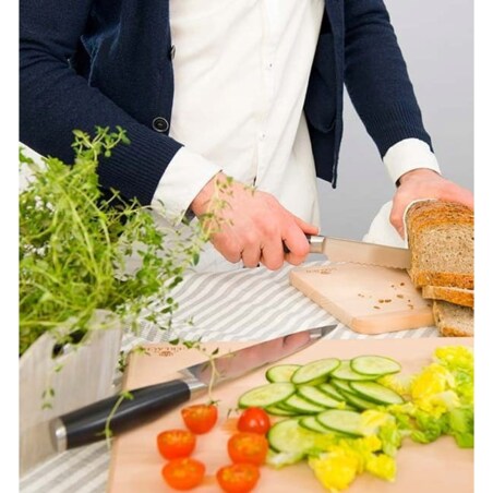 Gerlach Deco Black Nóż Kuchenny 20 cm Uniwersalny do Krojenia Siekania