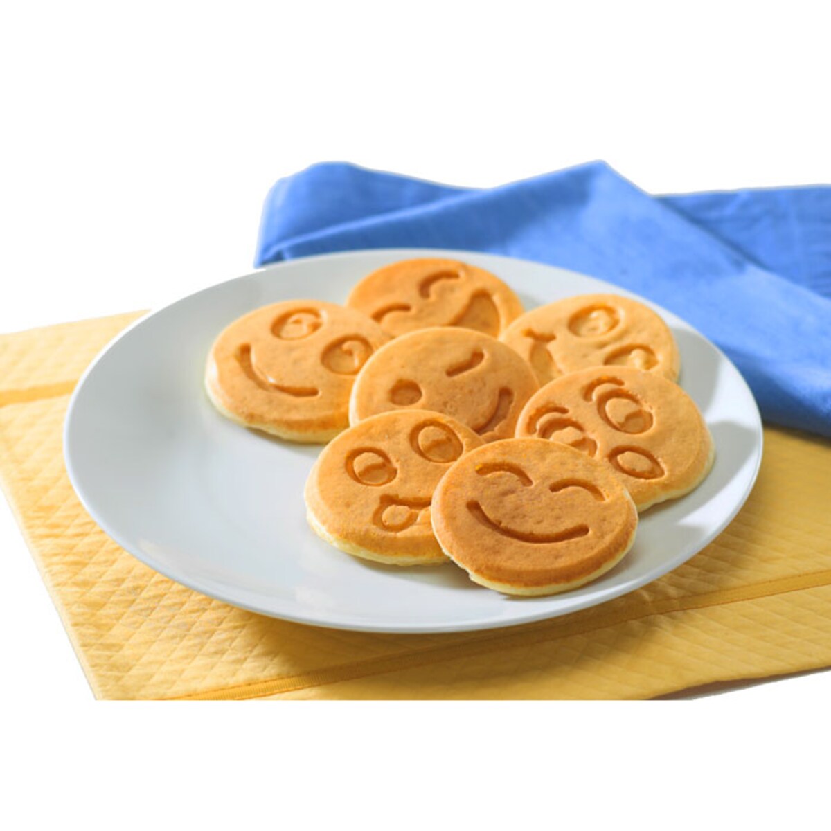 Patelnia do naleśników placków pancake buźki 26cm 7 smileys indukcja ZILNER