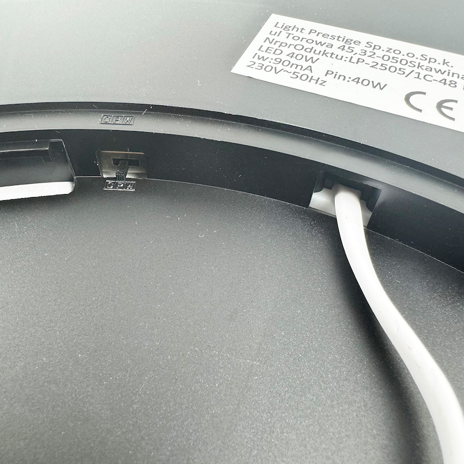 Plafon Light Prestige California czarny LED CCT 3000K 4500K 6500K 1 szt.