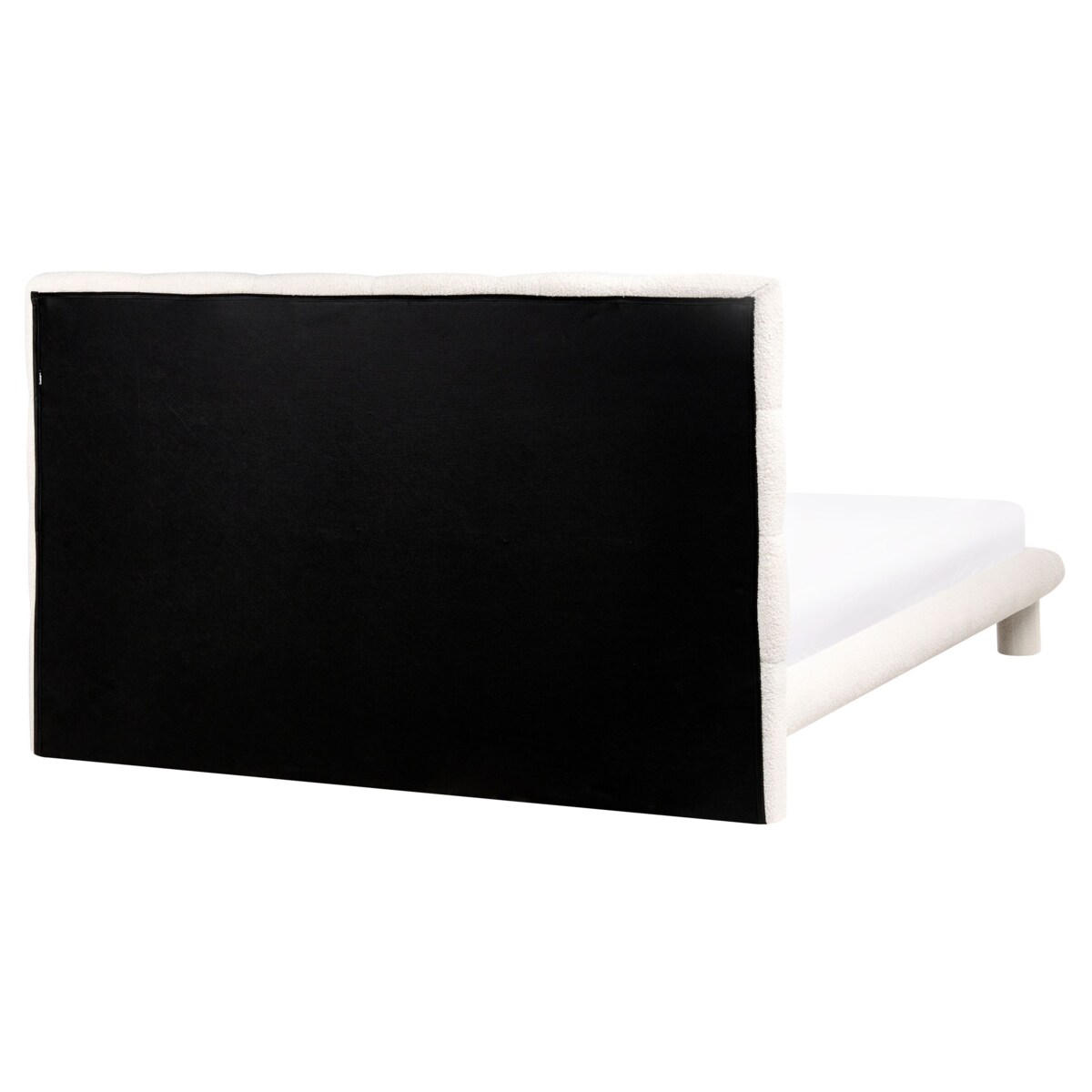 Łóżko Boucle CRESSAT 160 x 200 cm Złamana biel